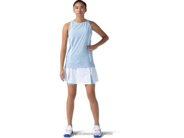 Asics imprimeu alb strălucitor/ceață fustă nouă strong 92 pentru femei ZF4643824