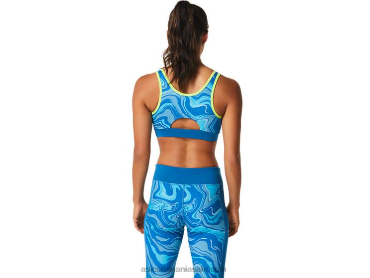 Asics albastru renăscut sutien grafic dama ZF4642473