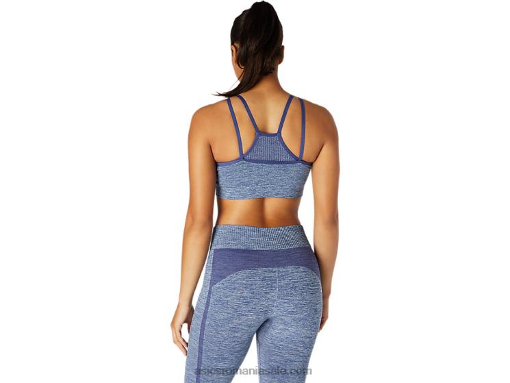 Asics albastru tunet sutien reversibil fără cusături pentru femei ZF4643662