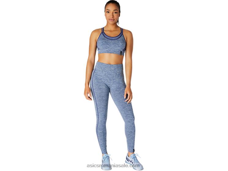 Asics albastru tunet sutien reversibil fără cusături pentru femei ZF4643662