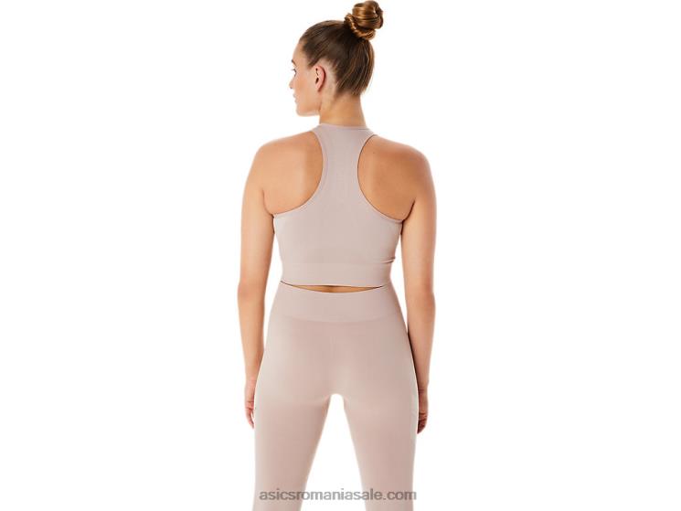 Asics cafeniu sutien nagino flex fără cusături pentru femei ZF4642235