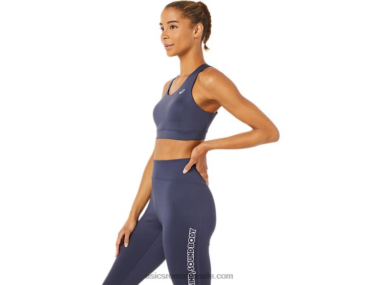 Asics ceață indigo sutien cu bretele încrucișate pentru femei ZF4643379