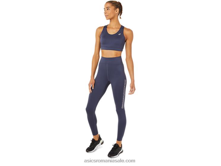 Asics ceață indigo sutien cu bretele încrucișate pentru femei ZF4643379
