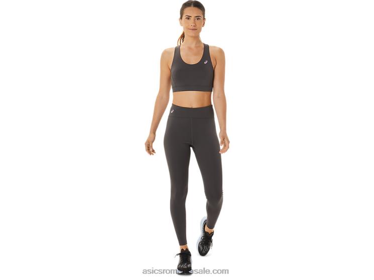 Asics gri obsidian sutien cu bretele încrucișate pentru femei ZF4642956