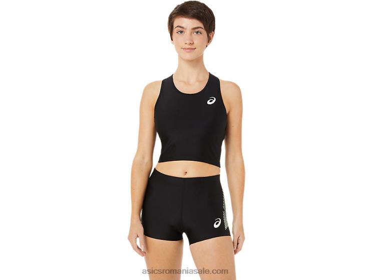 Asics negru de performanță cămașă sutien de sport pentru femei ZF4643395