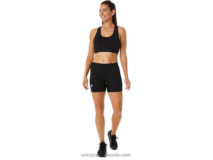Asics negru de performanță sutien căptușit circuit ii pentru femei ZF4642875