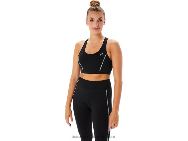 Asics negru de performanță sutien de antrenament pentru femei ZF4642298