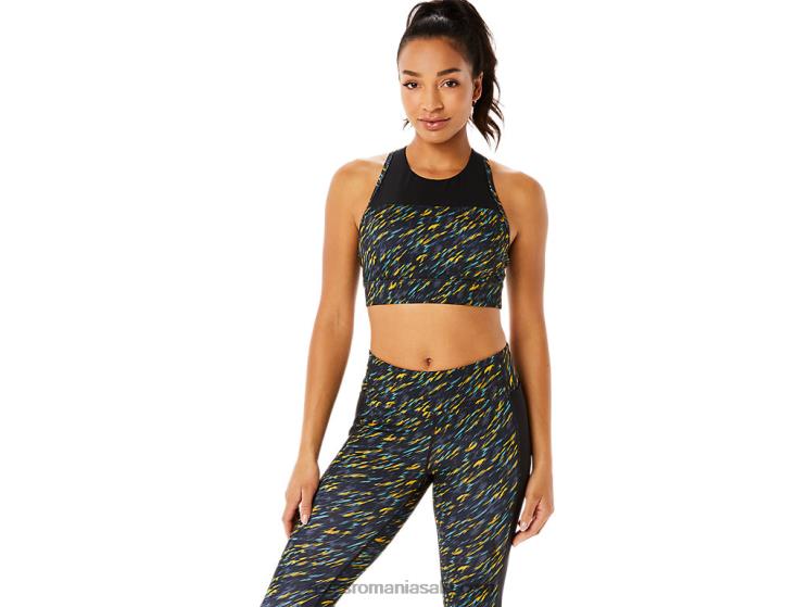 Asics nuanta de noapte/imprimat salvie sutien Kate cu bretele pentru femei ZF4643393