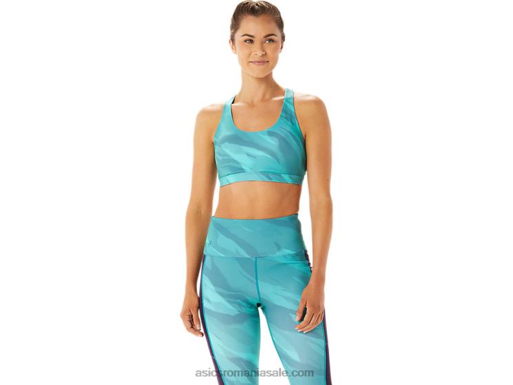 Asics pin cețos sutien grafic de antrenament pentru femei ZF4642926