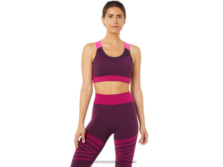 Asics prună adâncă sutien fără cusături pentru femei ZF4643512