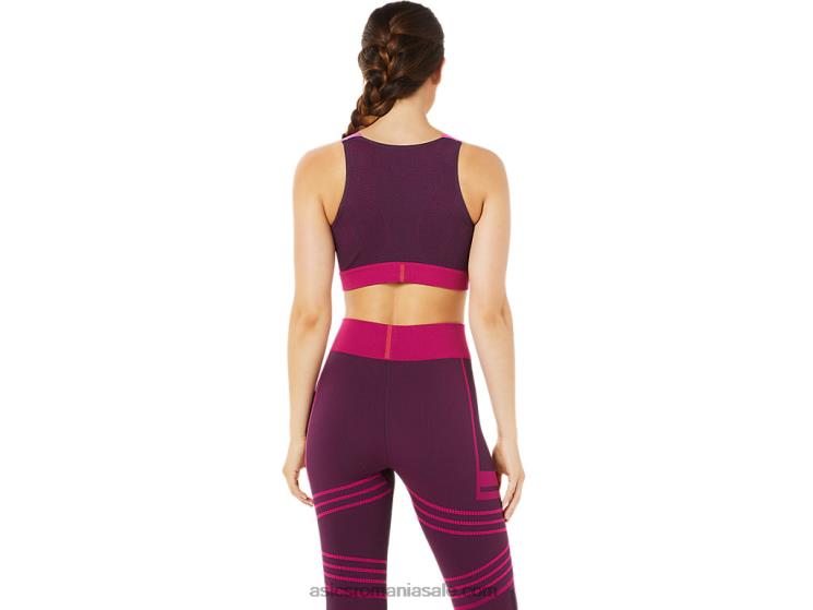 Asics prună adâncă sutien fără cusături pentru femei ZF4643512