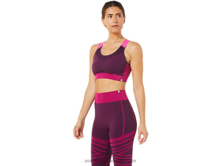 Asics prună adâncă sutien fără cusături pentru femei ZF4643512