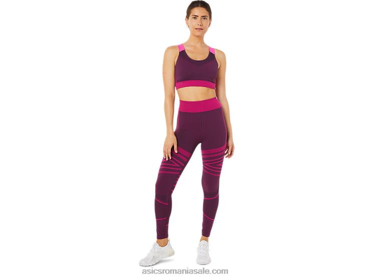 Asics prună adâncă sutien fără cusături pentru femei ZF4643512