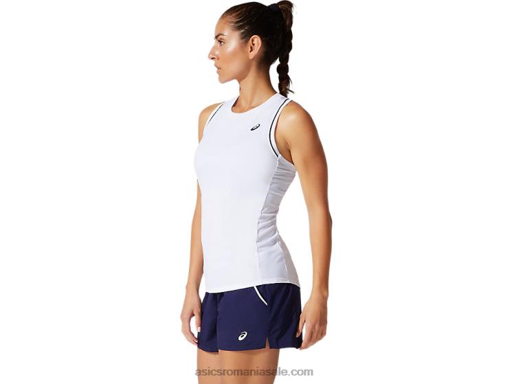 Asics alb strălucitor rezervor pentru femei ZF4643876
