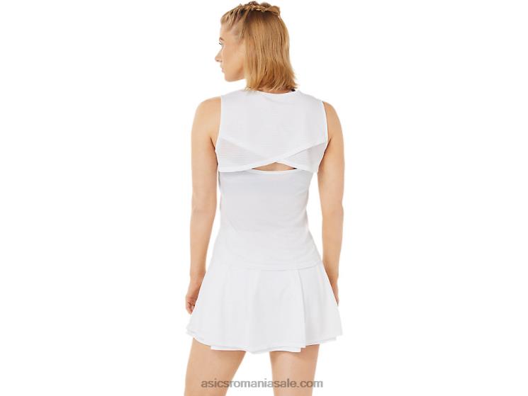 Asics alb strălucitor tanc de chibrit pentru femei ZF4643478
