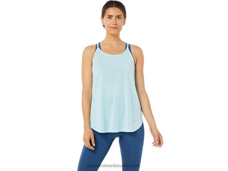 Asics albastru clar top de damă fără mâneci cu fante ZF4643364