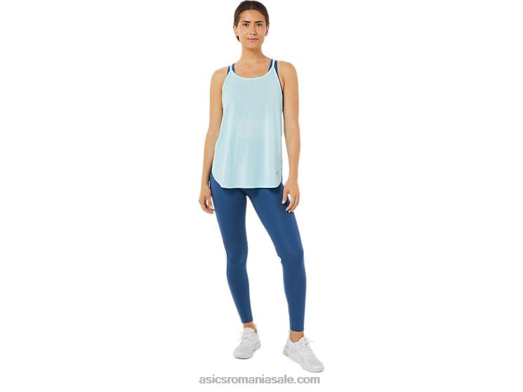 Asics albastru clar top de damă fără mâneci cu fante ZF4643364