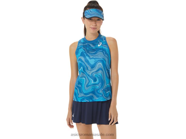 Asics albastru renăscut tanc grafic pentru femei ZF4642556