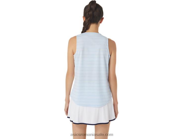 Asics cer moale tanc cu dungi curte pentru femei ZF4642558