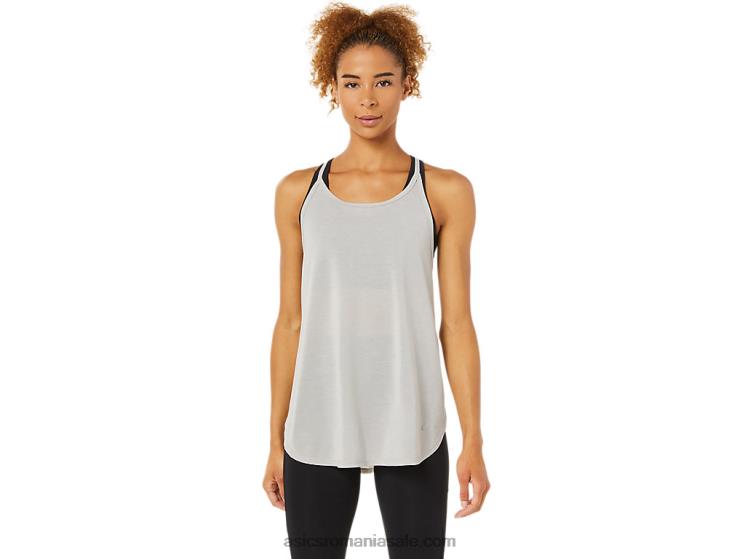 Asics gri stridii top de damă fără mâneci cu fante ZF4643365