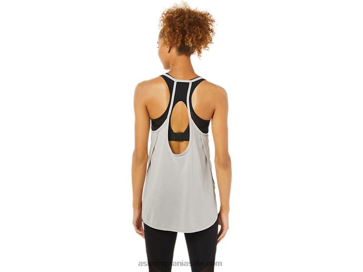Asics gri stridii top de damă fără mâneci cu fante ZF4643365