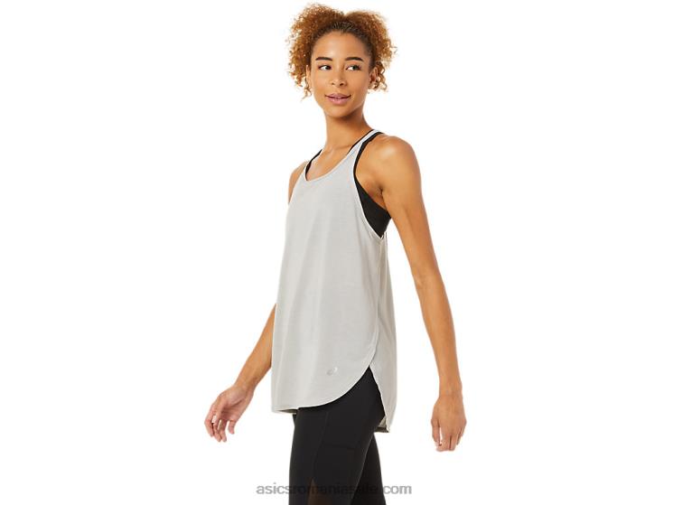 Asics gri stridii top de damă fără mâneci cu fante ZF4643365