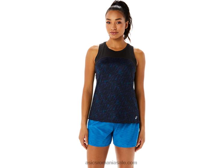 Asics imprimeu umbra de noapte/lake drive tanc pr lyte run dama ZF4643486
