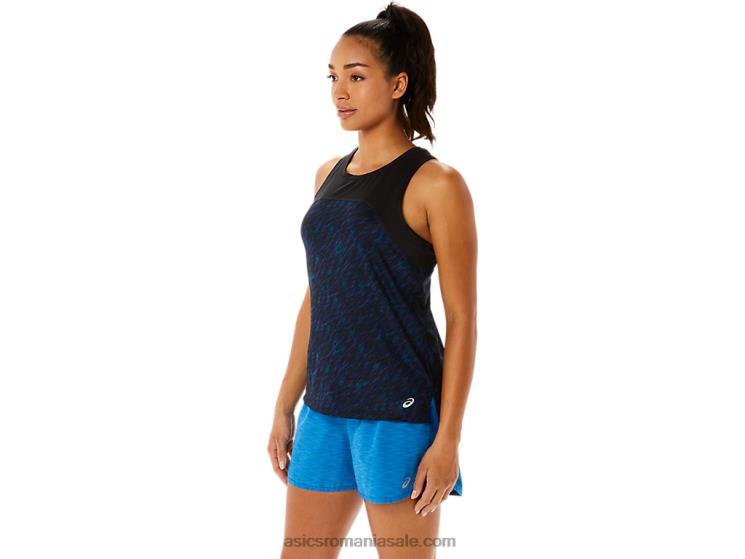 Asics imprimeu umbra de noapte/lake drive tanc pr lyte run dama ZF4643486