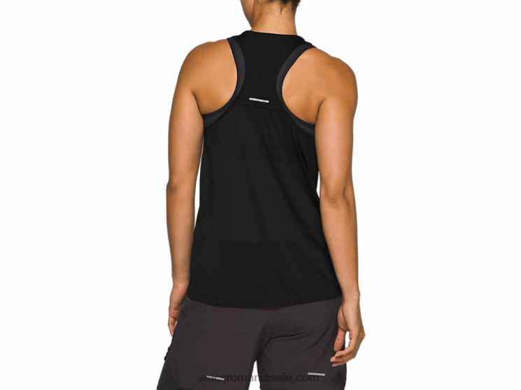 Asics negru de performanță cursa feminină fără mâneci ZF4644184