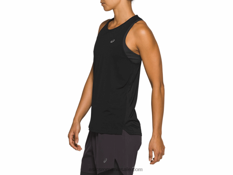 Asics negru de performanță cursa feminină fără mâneci ZF4644184