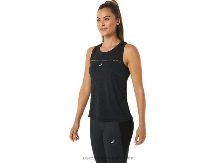 Asics negru de performanță/gri cărbune tanc de curse pentru femei ZF4642492