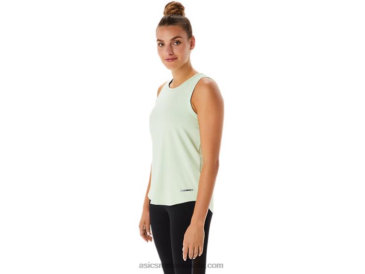 Asics șoptește verde top fără mâneci actibreeze pentru femei ZF4642284