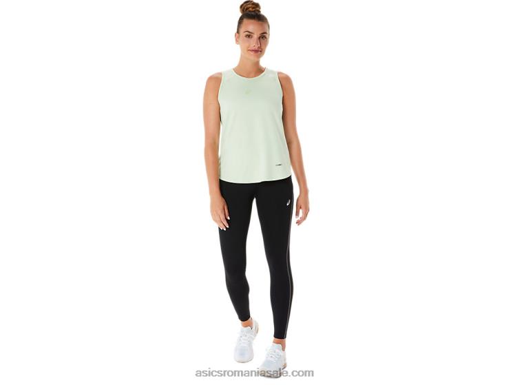 Asics șoptește verde top fără mâneci actibreeze pentru femei ZF4642284