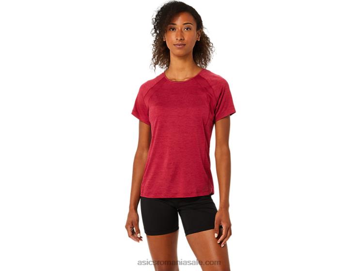 Asics Burgundia top pr lyte cu mânecă scurtă c110 pentru damă ZF4643778