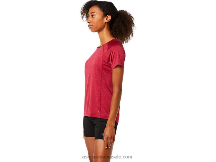 Asics Burgundia top pr lyte cu mânecă scurtă c110 pentru damă ZF4643778