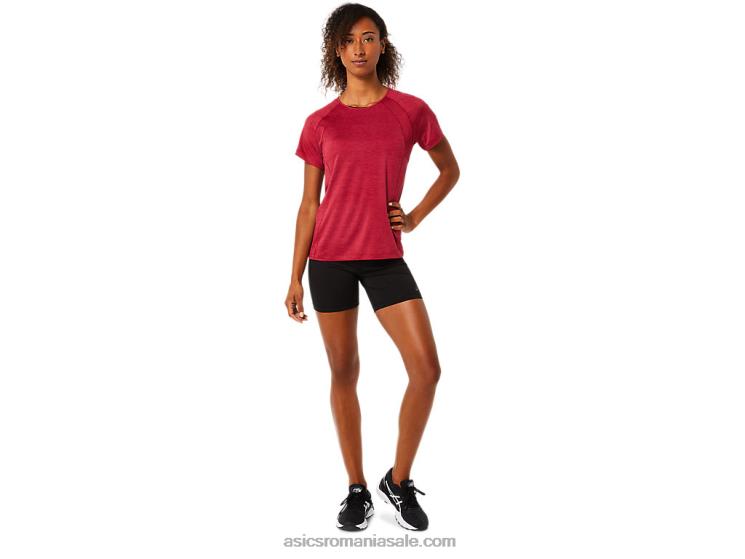 Asics Burgundia top pr lyte cu mânecă scurtă c110 pentru damă ZF4643778