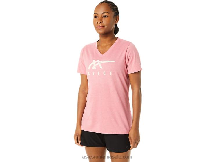Asics Smokey Rose Heather damă dungi cu decolteu în V ZF4643709