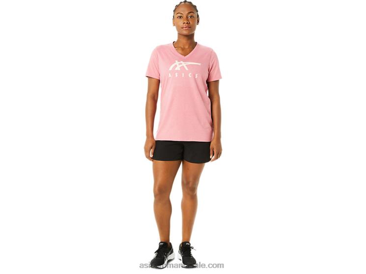 Asics Smokey Rose Heather damă dungi cu decolteu în V ZF4643709
