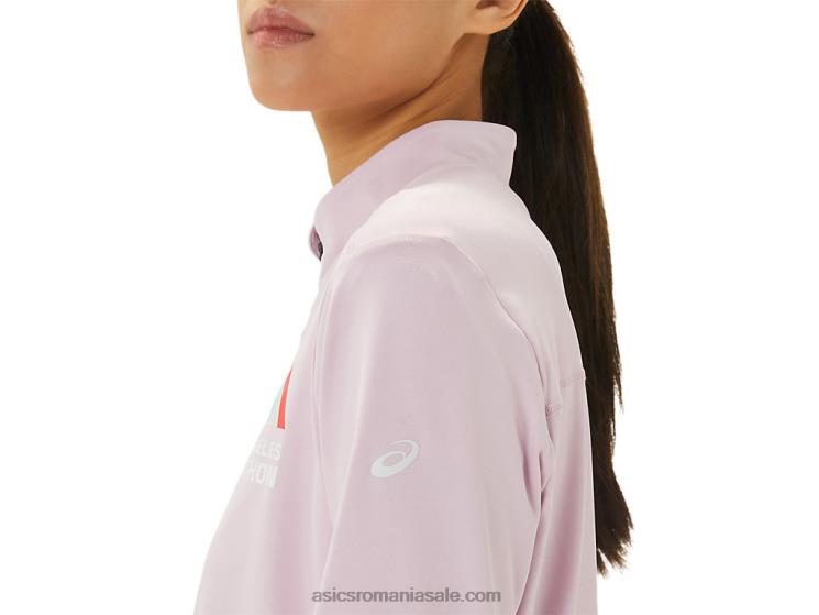 Asics abia roz/albastru francez lam semi-fermoar pregătit pentru femei ZF4643316