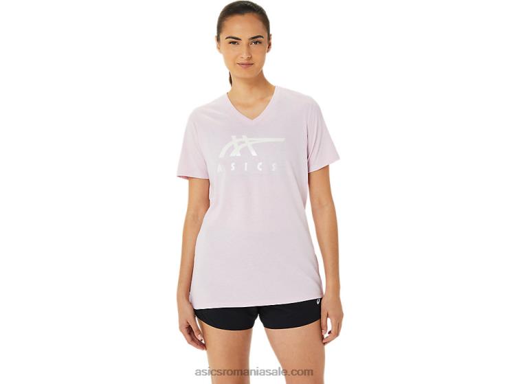 Asics abia s-a ridicat damă dungi cu decolteu în V ZF4643200