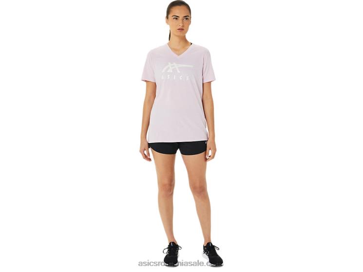 Asics abia s-a ridicat damă dungi cu decolteu în V ZF4643200