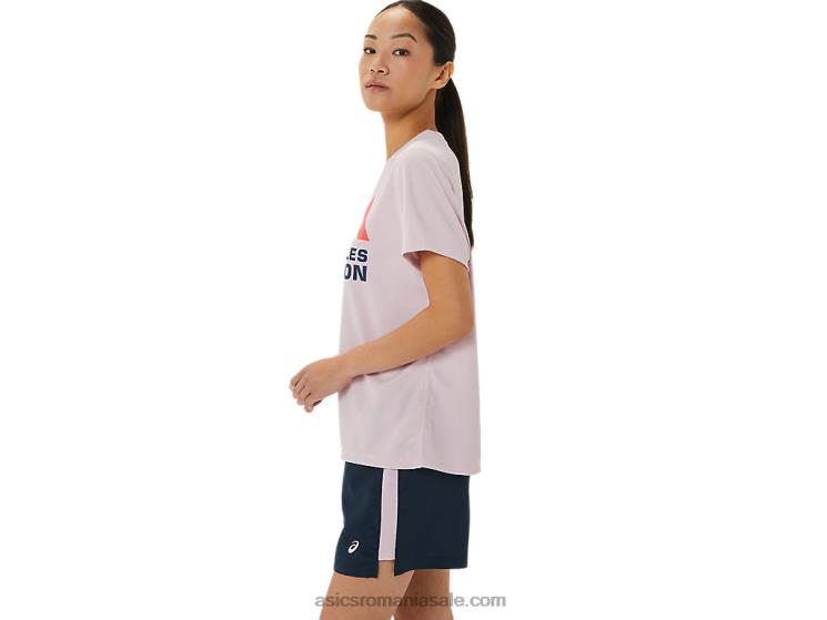 Asics abia s-a ridicat mânecă scurtă lam ready-set ii pentru femei ZF4643268