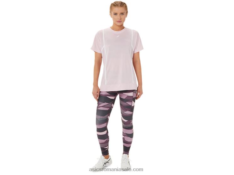 Asics abia trandafir/alb strălucitor noul top strong 92 cu mânecă scurtă pentru femei ZF4643269