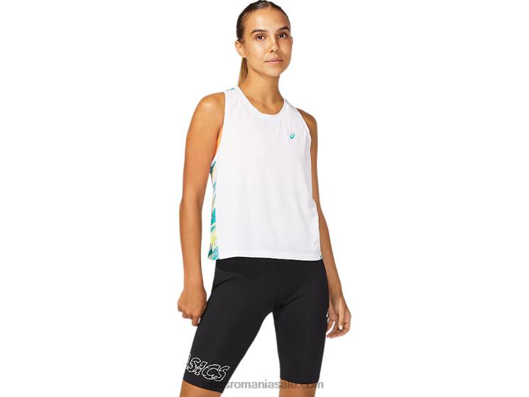 Asics alb strălucitor/bijuterie baltică rezervor de injecție color pentru femei ZF4643967