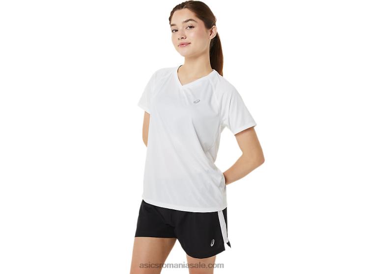 Asics alb strălucitor decolteu în V Lyte pentru femei ZF4643389