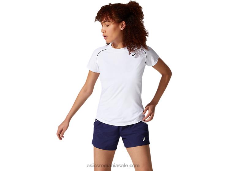 Asics alb strălucitor tricou pentru femei ZF4643880