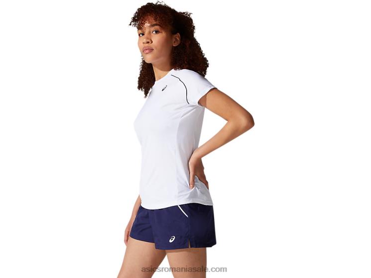 Asics alb strălucitor tricou pentru femei ZF4643880