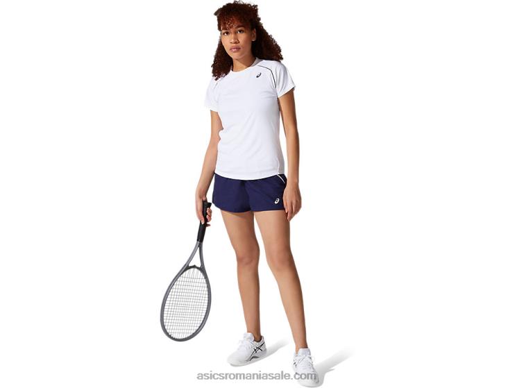 Asics alb strălucitor tricou pentru femei ZF4643880