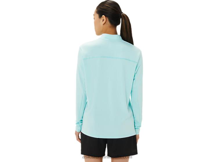 Asics albastru clar/albastru francez lam semi-fermoar pregătit pentru femei ZF4643307