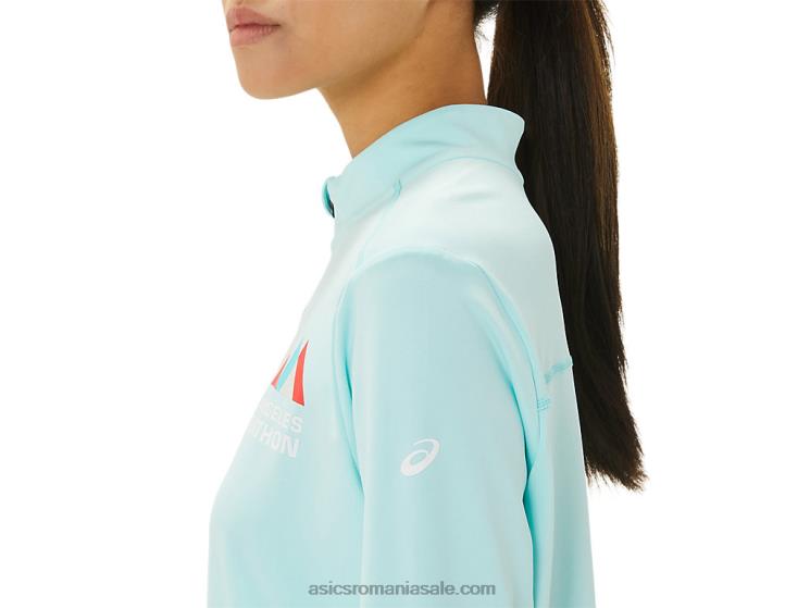 Asics albastru clar/albastru francez lam semi-fermoar pregătit pentru femei ZF4643307